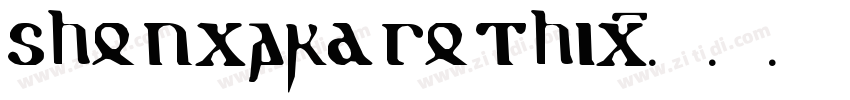 shoucard gothic字体转换